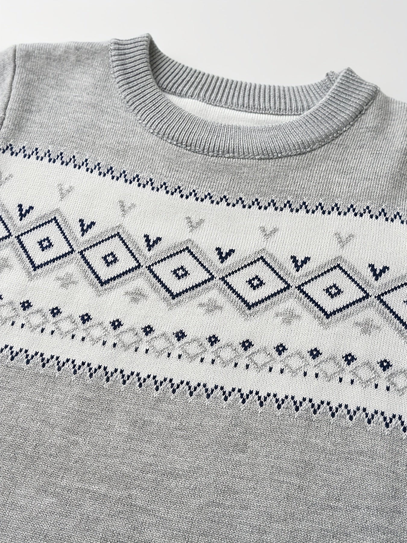 Casual Knitted Sweater with Color Blocks for Boys - Murphy