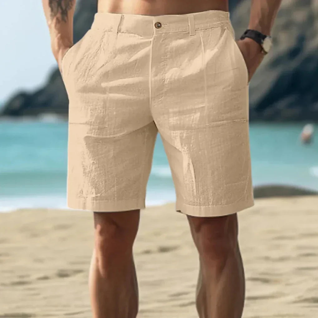 Casual Linen Men's Shorts