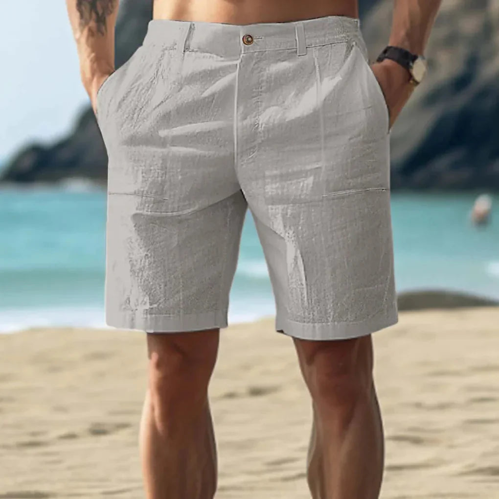 Casual Linen Men's Shorts