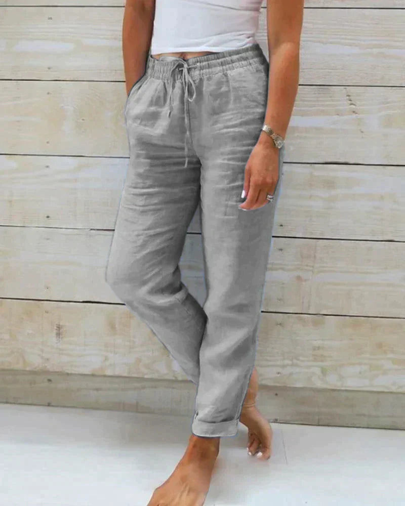 Casual Linen Pants for Women - Denzy