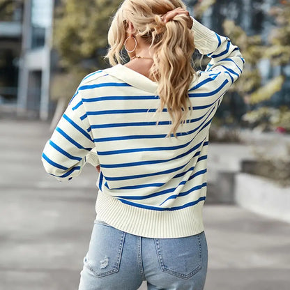 Casual Long Sleeve Polo for Women - Veronika