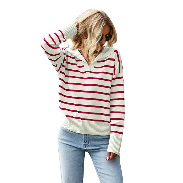 Casual Long Sleeve Polo for Women - Veronika
