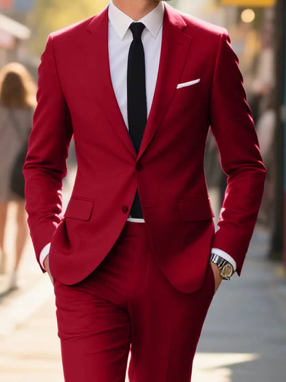 Casual blazer with double-breasted fastening