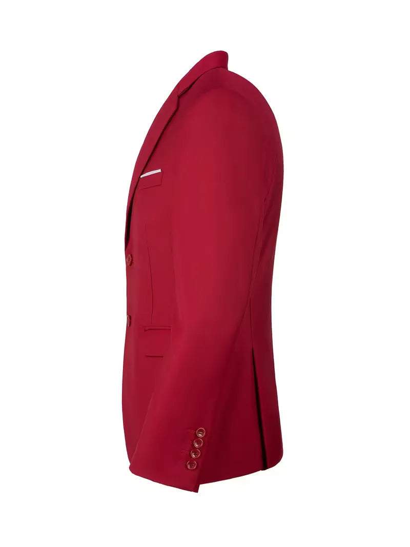 Casual blazer with double-breasted fastening
