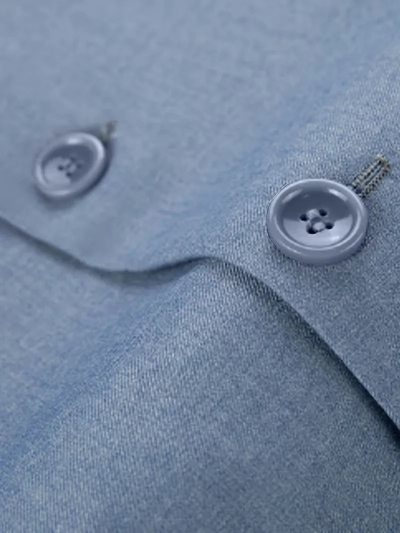 Casual blazer with double-breasted fastening