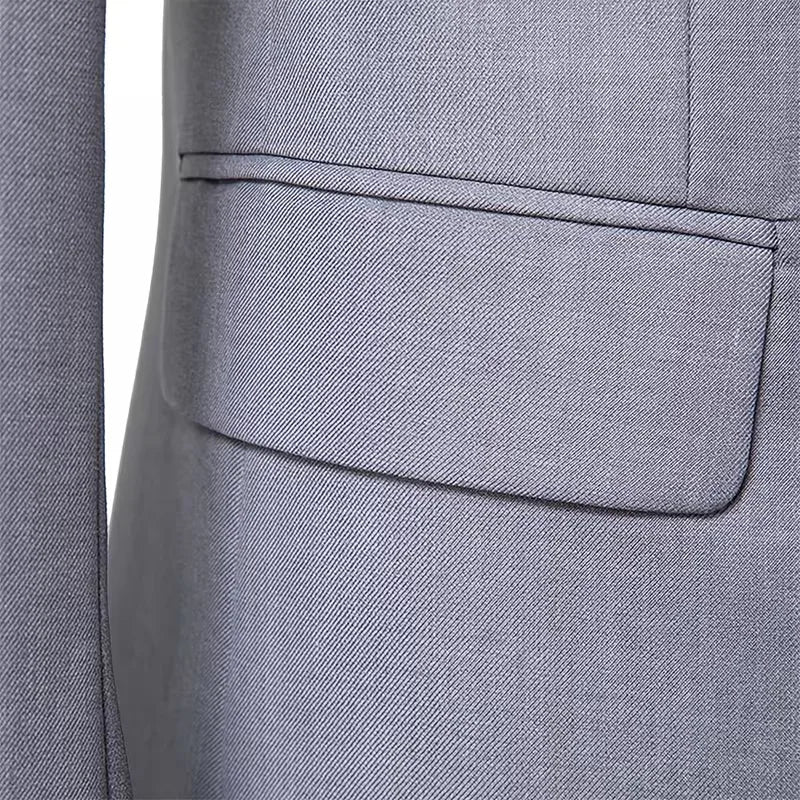 Casual blazer with double-breasted fastening