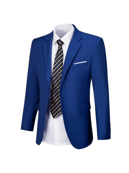Casual blazer with double-breasted fastening
