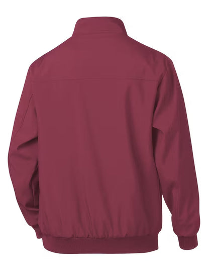 Casual bomber jacket with stand-up collar
