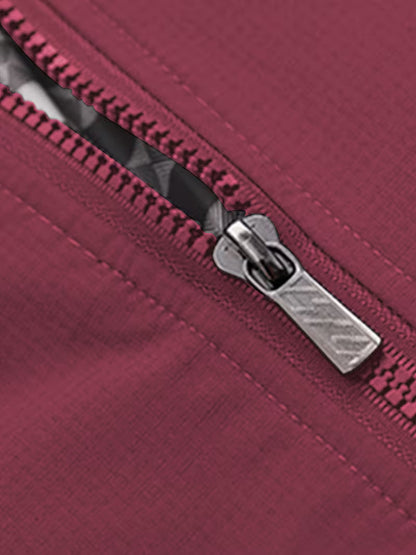 Casual bomber jacket with stand-up collar