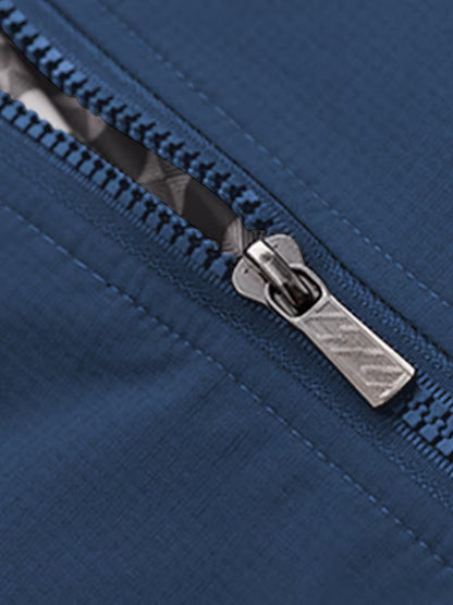 Casual bomber jacket with stand-up collar
