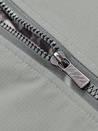 Casual bomber jacket with stand-up collar