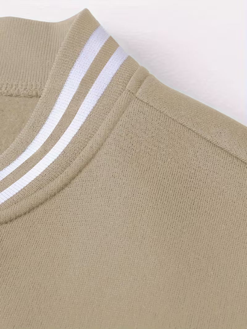 Casual jacket with colour-block design and baseball collar