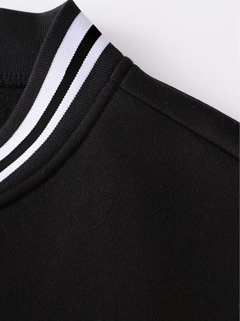 Casual jacket with colour-block design and baseball collar