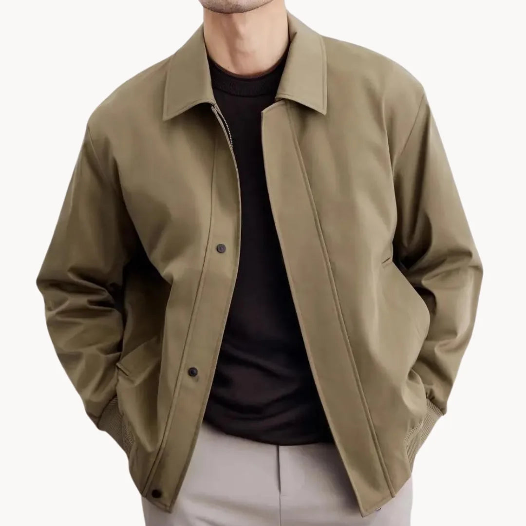 Hugo | Casual jacket with button closure and elastic hem