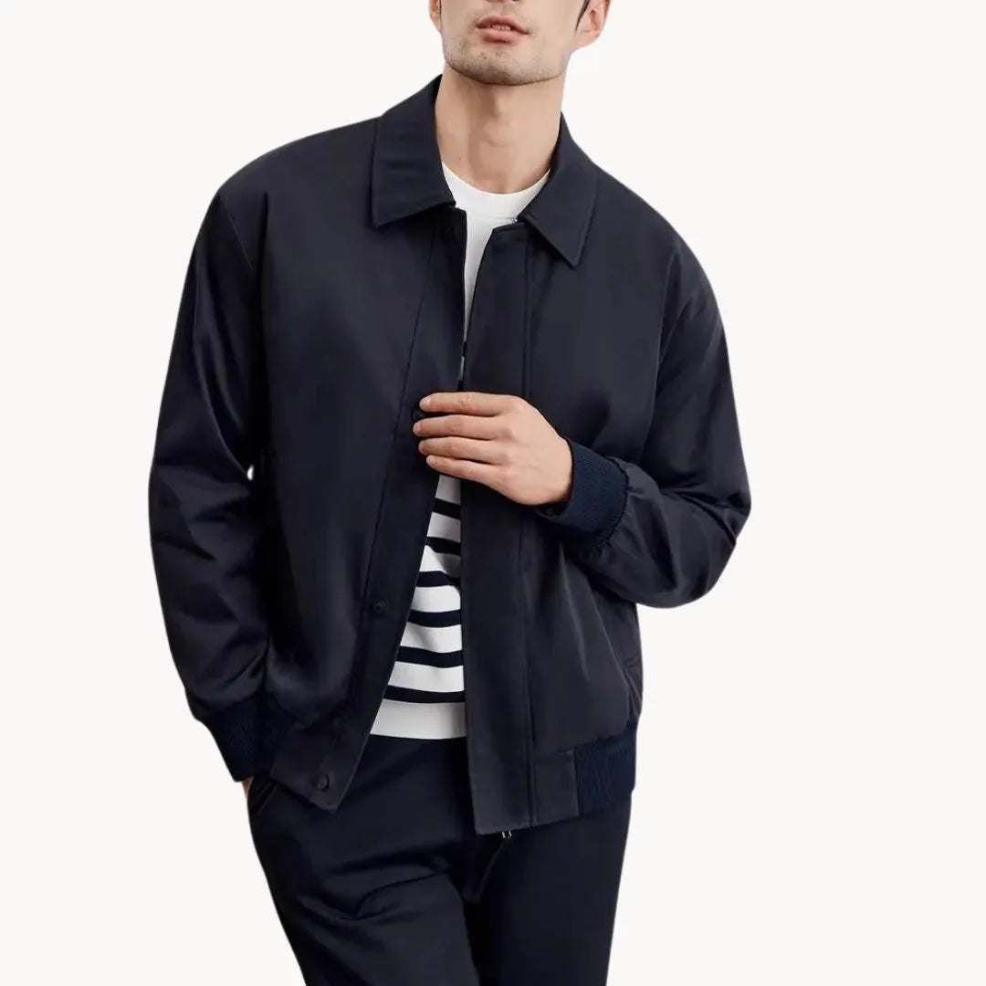 Hugo | Casual jacket with button closure and elastic hem