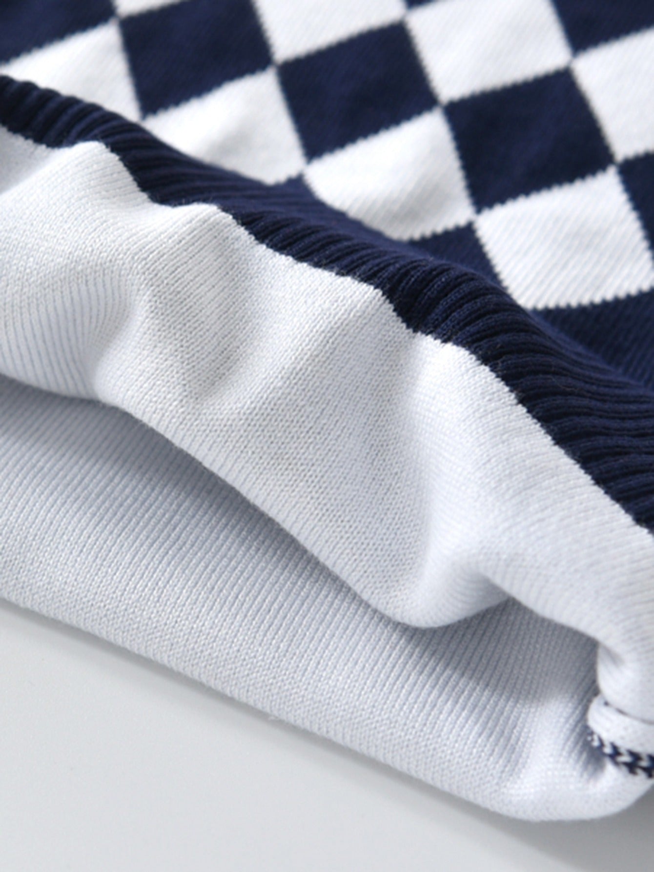Casual knitted sweater with geometric design for boys - Aciel