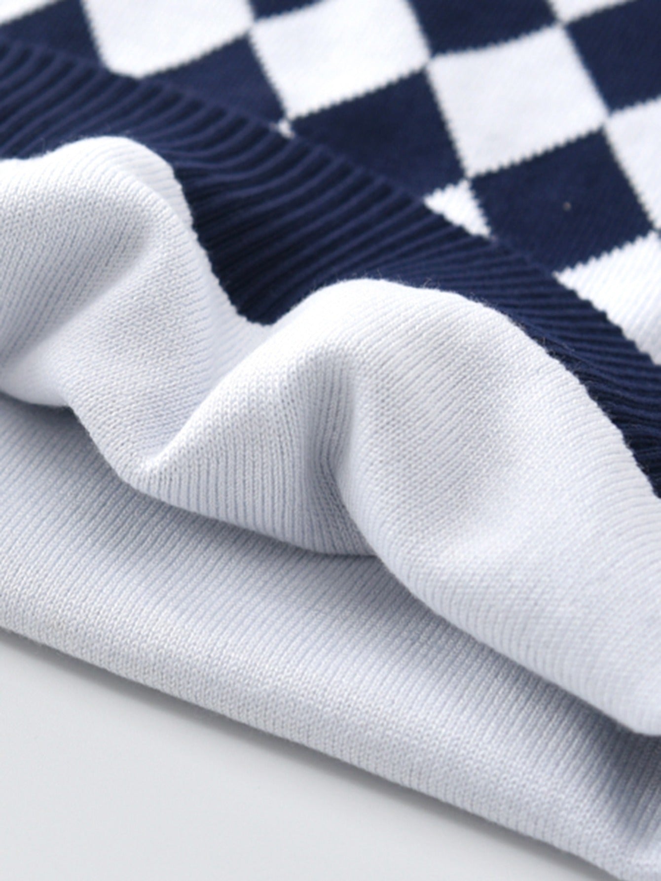 Casual knitted sweater with geometric design for boys - Aciel