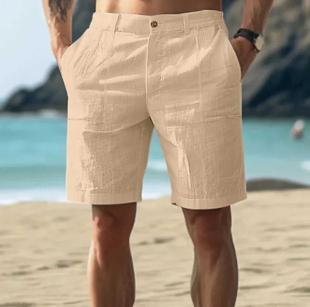 Casual linen shorts for men for summer days