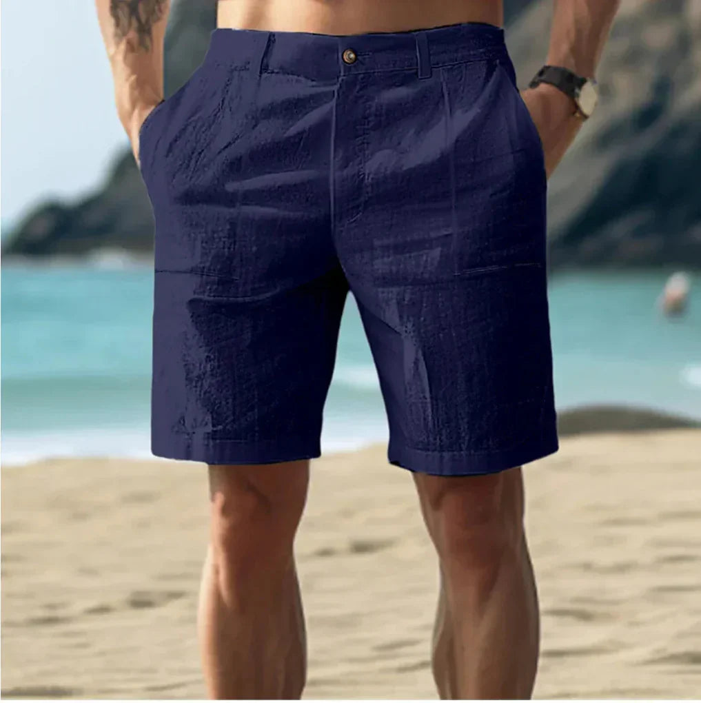Casual linen shorts for men for summer days