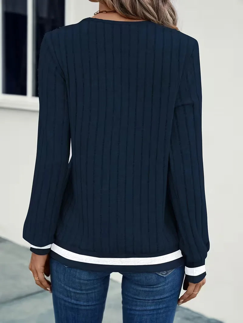 Casual long-sleeve with V-neck