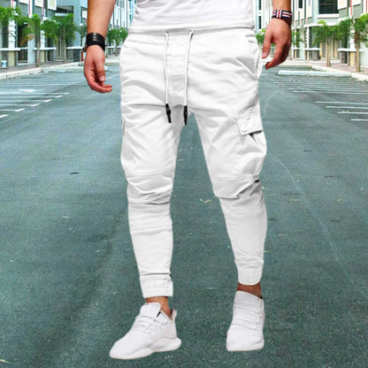 Casual men's cargo pants with patch pockets - Daniel