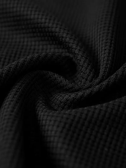 Casual men's suit with waffle texture