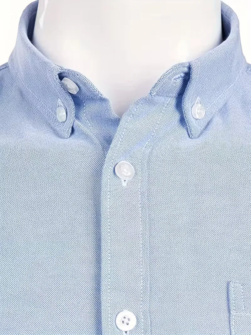Casual shirt with mandarin collar