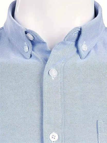 Casual shirt with mandarin collar