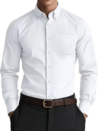 Casual shirt with mandarin collar
