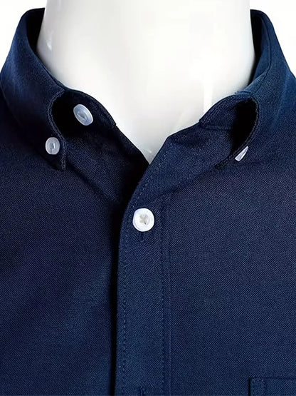 Casual shirt with mandarin collar