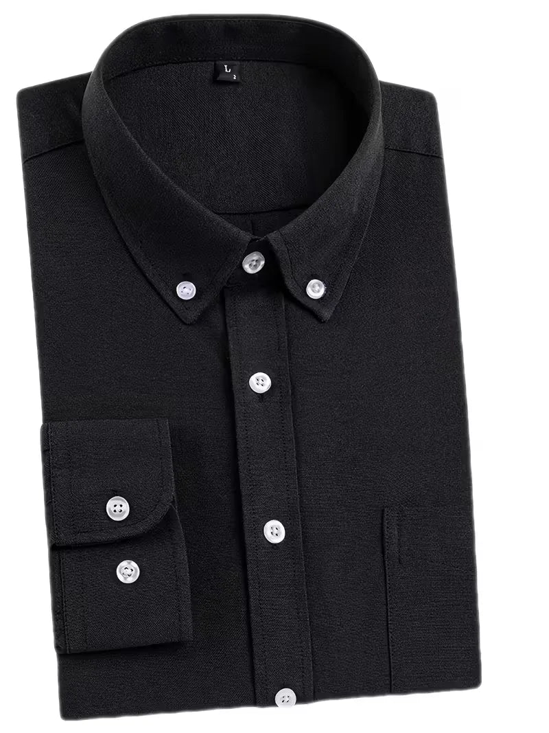 Casual shirt with mandarin collar