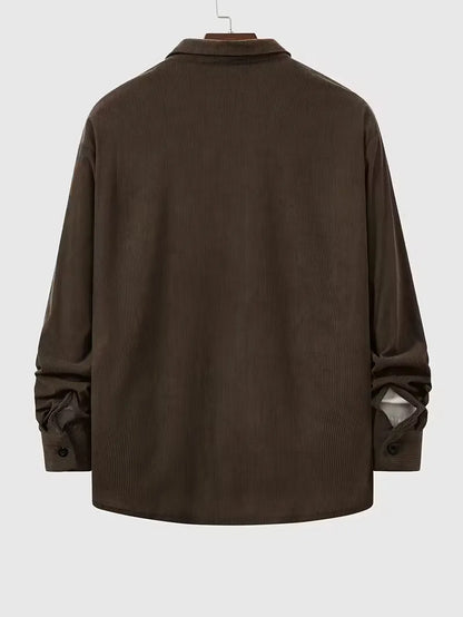 Casual shirt with ribbed texture