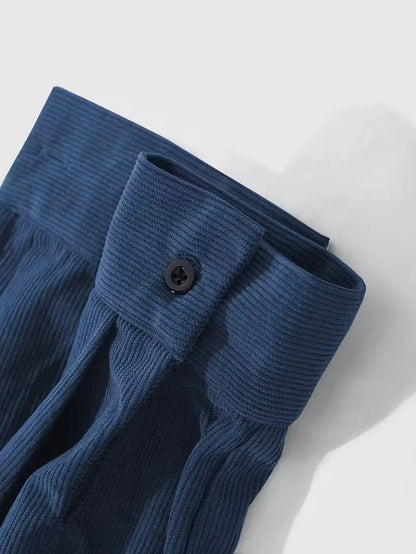 Casual shirt with ribbed texture