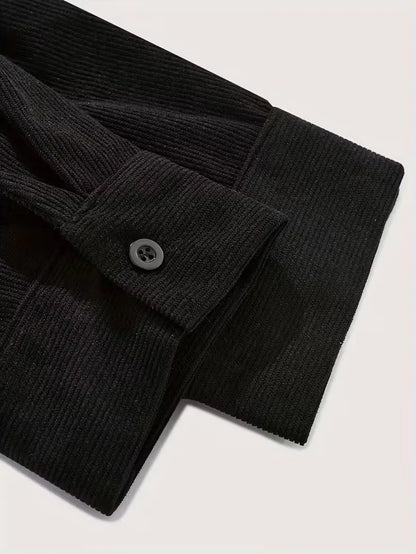 Casual shirt with ribbed texture