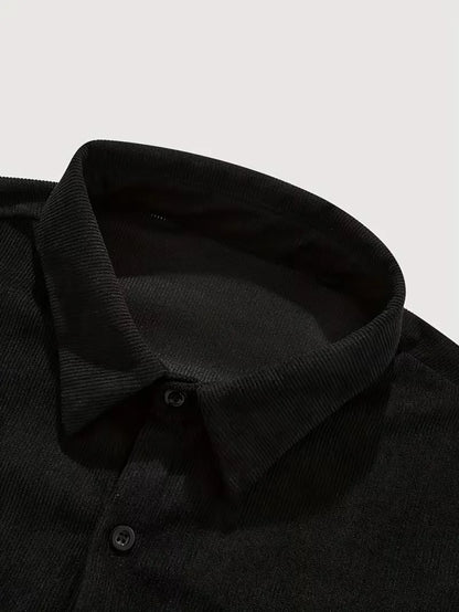 Casual shirt with ribbed texture