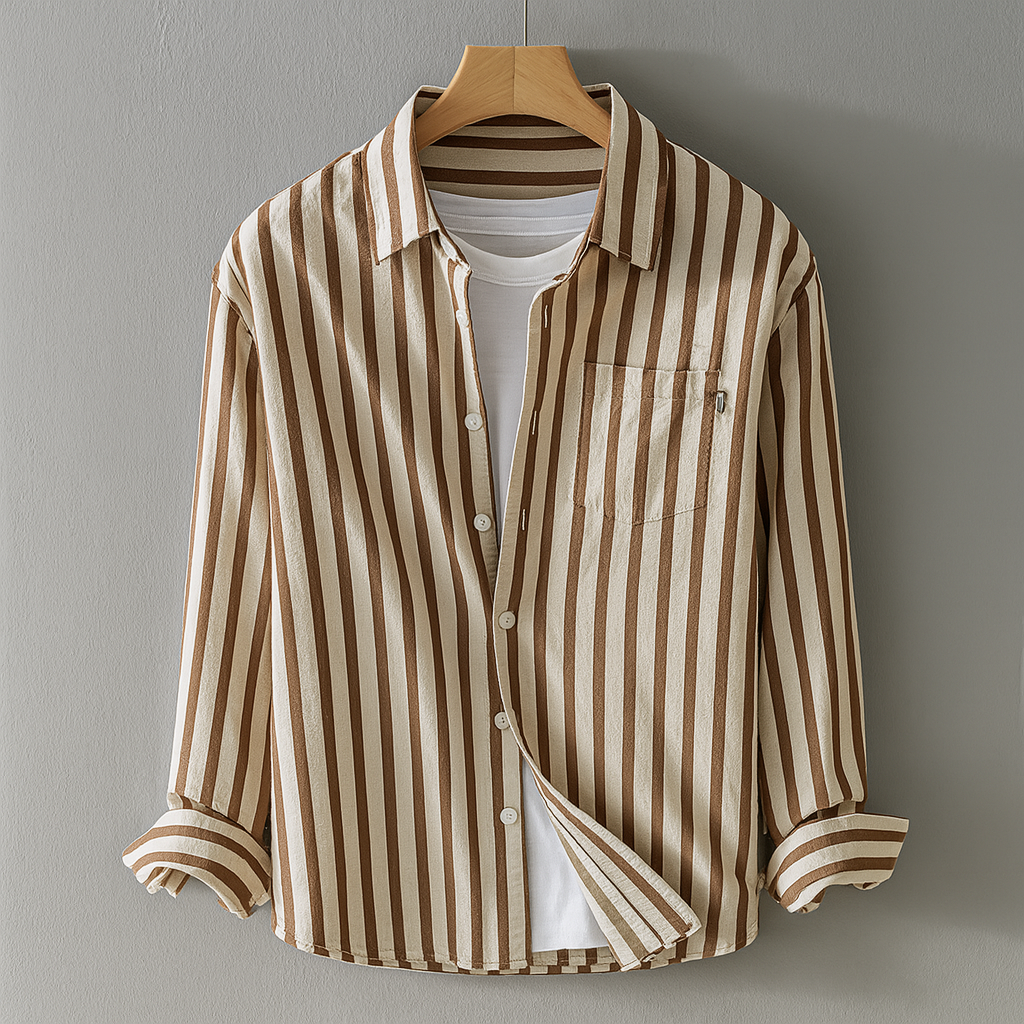 Casual style with long sleeves and chest pocket