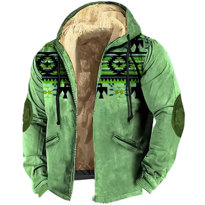 Casual winter jacket with hood - Marcelino