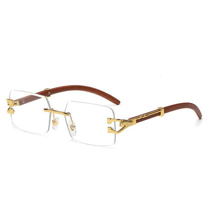 Ray - Rimless Square Sunglasses with Gradient Lens