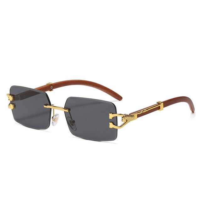 Ray - Rimless Square Sunglasses with Gradient Lens