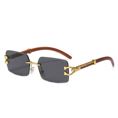Ray - Rimless Square Sunglasses with Gradient Lens