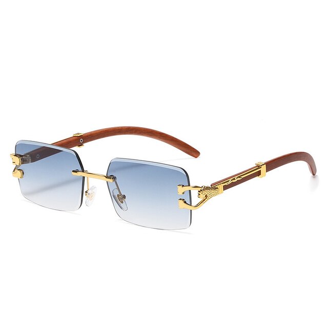 Ray - Rimless Square Sunglasses with Gradient Lens