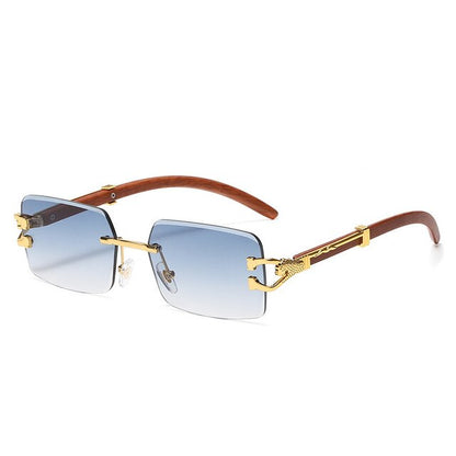 Ray - Rimless Square Sunglasses with Gradient Lens