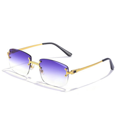 Ray - Rimless Square Sunglasses with Gradient Lens