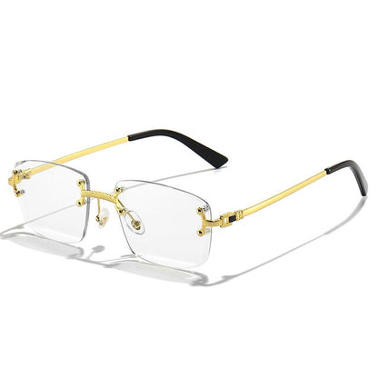Ray - Rimless Square Sunglasses with Gradient Lens