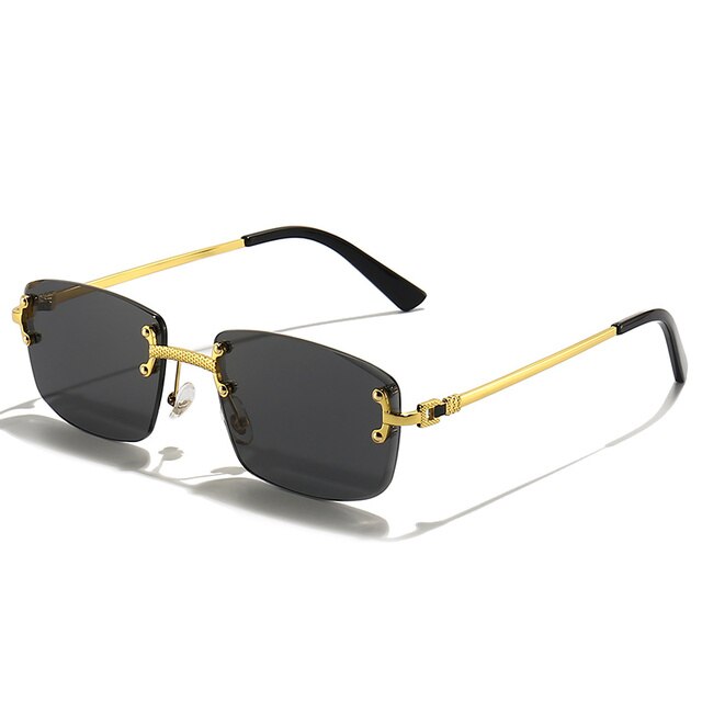 Ray - Rimless Square Sunglasses with Gradient Lens