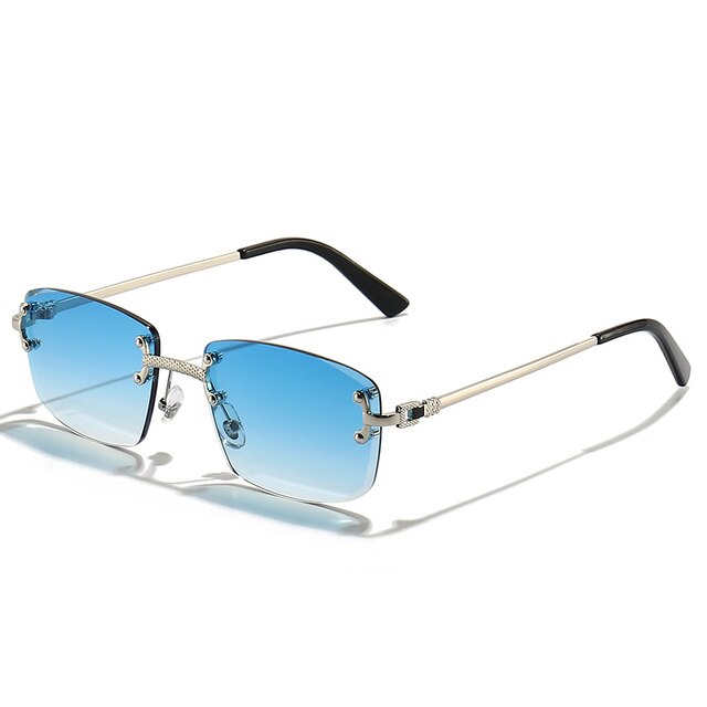 Ray - Rimless Square Sunglasses with Gradient Lens