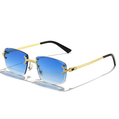 Ray - Rimless Square Sunglasses with Gradient Lens