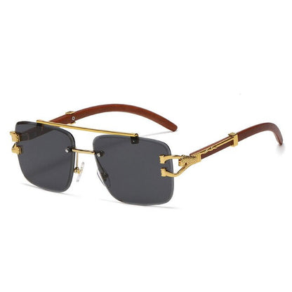 Ray - Rimless Square Sunglasses with Gradient Lens