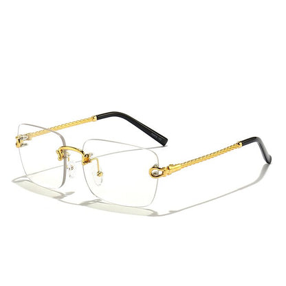 Ray - Rimless Square Sunglasses with Gradient Lens