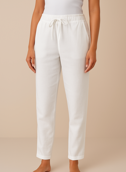 Lightweight Ladies' Trouser with Linen Blend
